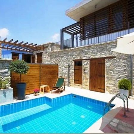 Redblue Door Two Traditional Listed Houses Pano Lefkara Luaran gambar